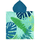 poncho de plage enfant en microfibre panda 60x120cm 250g/m² motifs imprimés, idéal plage et piscine, séchage rapide, peu encombrant