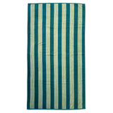 serviette de plage éponge velours jacquard milonga lake 90x170 en coton 400 g/m², douce et absorbante, idéale pour la plage et la piscine.