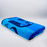 serviette de plage éponge velours jacquard pyrgos 100x175 470g/m² douce et absorbante, parfaite pour plage, piscine ou sport