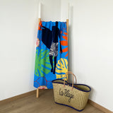 serviette de plage microfibre paulo 90x170 cm, 250 g/m², 100 % polyester, légère et peu encombrante, idéale pour les sorties à la piscine ou à la plage pour un adulte ou en famille