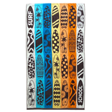 Serviette de plage éponge velours Jacquard multicolore 90x170cm - Aragon - Le comptoir de la plage