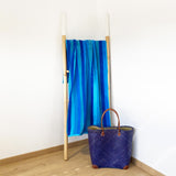 Serviette de plage éponge Velours Jacquard Blue stripes - Taille M 75x150cm - Le comptoir de la plage