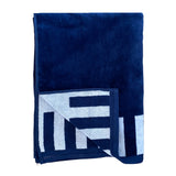 Serviette de plage éponge velours Jacquard HOUSTON - Taille L - Le comptoir de la plage