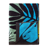 Serviette de plage éponge velours Jacquard multicolore 90x170cm - Vacances - Le comptoir de la plage