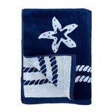 Serviette de plage éponge velours Jacquard OAKLAND - Taille L - Le comptoir de la plage