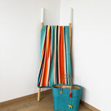 Serviette de plage éponge Velours Jacquard Socoa - Taille L 90x170cm légère et absorbante, séchage rapide, idéale voyage et plage.