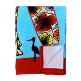 Serviette de plage microfibre polyester Girafe 70x140cm - Le comptoir de la plage