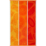 Serviette plage velours Jacquard Frutii 100 % coton 90x170 cm, 400 g/m², douce, absorbante et élégante, parfaite pour plage et piscine.