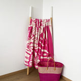 Serviette de plage éponge Velours Jacquard Roza - Taille XL - Le comptoir de la plage