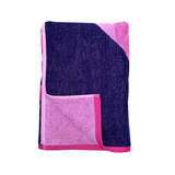zoom serviette plage velours jacquard capiata 100 % coton 90x170 cm, 400 g/m², douce, absorbante et confortable, pour plage, piscine