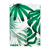 zoom serviette de plage microfibre multicolore listy 90x170 cm 220g/m² motifs fleurs douce et absorbante, idéale pour la piscine ou la plage,