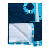 zoom serviette de plage microfibre multicolore napa 140x170 cm 220g/m² motifs fleurs douce et absorbante, idéale pour la piscine ou la plage.