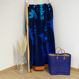 Serviette de plage éponge Velours Jacquard Algas - Taille XL - Le comptoir de la plage