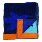 Serviette de plage éponge Velours Jacquard Algas - Taille XL - Le comptoir de la plage