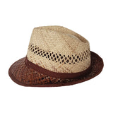 Chapeau artisanal de Madagascar Borsalino Bicolore - Le comptoir de la plage