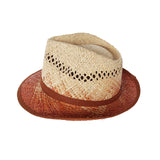 Chapeau artisanal de Madagascar Borsalino Bicolore - Le comptoir de la plage