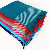 Fouta coton doublée éponge Paski - Le comptoir de la plage