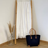 Serviette de bain éponge Velours unie Romance - Taille L - Le comptoir de la plage