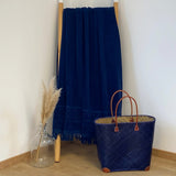 Serviette de bain éponge Velours unie Romance - Taille L - Le comptoir de la plage