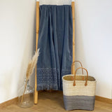 Serviette de bain éponge Velours unie Romance - Taille L - Le comptoir de la plage