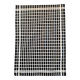 Lot de 2 Duos de torchons assortis bicolores carreaux noirs 50 x 70 - Le comptoir de la plage
