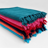 Fouta coton éponge bouclette unie - Serviette de bain - Hammam - Le comptoir de la plage