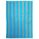 Serviette de plage éponge Velours Jacquard Milonga Turquoise - Taille XL - Le comptoir de la plage