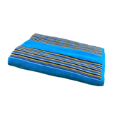 Serviette de plage éponge Velours Jacquard Milonga Turquoise - Taille XL - Le comptoir de la plage