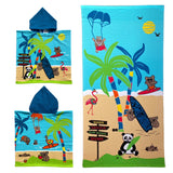 Pack enfant "Colonia" un Poncho et une Serviette de plage microfibre 100% polyester - Le comptoir de la plage