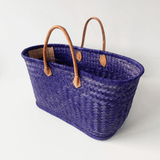 Panier artisanal Aravola Luxe unis - Le comptoir de la plage