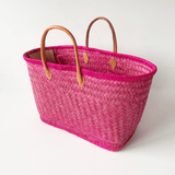 Panier artisanal Aravola Luxe unis - Le comptoir de la plage