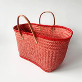 Panier artisanal Aravola Luxe unis - Le comptoir de la plage