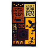 Serviette de plage microfibre Cozumel 90x170cm fine et légère, séchage rapide, idéale pour plage et piscine.