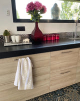 Lot de 2 Duos de torchons assortis bicolores beige Sun 50 x 70 - Le comptoir de la plage