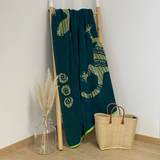 Serviette de plage éponge Velours Jacquard Tusculum - Taille XL - Le comptoir de la plage