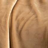 Plaid Polaire doublé imitation Mouton beige clair 130X170 - Le comptoir de la plage