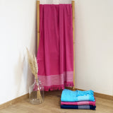 Fouta rose en coton Paski - Le comptoir de la plage