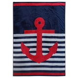 serviette de plage éponge velours jacquard conigli taille XL 140x180 cm 100% coton Jacquard 400g/m² douce et absorbante, idéale plage, piscine.