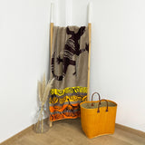 serviette de plage éponge velours jacquard homok L 100x175 cm en coton 470 g/m² douce et absorbante, idéale plage et piscine.