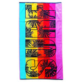 serviette de plage éponge Velours Jacquard kymata taille 100x175 cm, 470 g/m², 100 % coton, ultra absorbante et confortable. idéale pour la plage ou piscine.