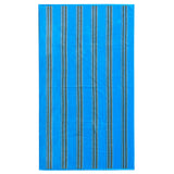 serviette de plage éponge velours jacquard milonga turquoise taille 90x170 cm, 400 g/m², en coton jacquard douce et absorbante. Idéale plage, piscine ou sport.
