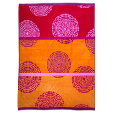 serviette de plage éponge velours jacquard spirale taille XL 140x180 cm 100% coton jacquard 400g/m² douce et absorbante, idéale plage, piscine