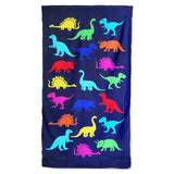 Serviette de plage microfibre Dino 70x140cm - Le comptoir de la plage