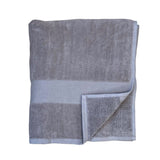 zoom serviette de bain éponge velours unie classy taupe 90x180 cm, 100 % coton, 500 g/m², légère et absorbante, idéale salle de bain, piscine et plage