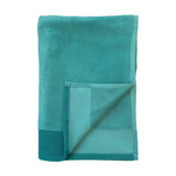 zoom serviette de bain éponge velours unie shady latigo 90x160 cm, 100 % coton, 370 g/m², légère et absorbante, idéale salle de bain, piscine et plage.