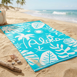 Serviette de plage éponge velours Jacquard - Floresta - 100x175cm - 470gm² - Taille L