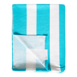 Serviette de plage imprimée microfibre - Rayada Turquoise - 140x170cm - 220 gm² Taille XL