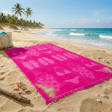 Serviette de plage éponge velours ciselée - Maracas - 140x180cm - 340g/m² - Taille XL