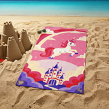 Serviette de plage imprimée microfibre enfant - Fairy - 70x140cm - 220g/m²