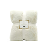 Plaid imitation "Lapin" 130x170cm 610g/m² - Cocoon Off White